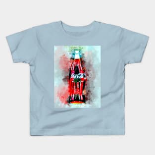 Watercolor Coke Bottle Kids T-Shirt